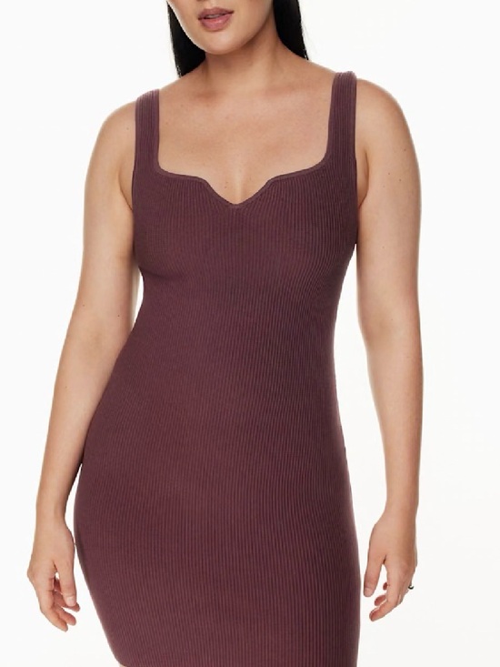Aritzia Dresses & Skirts - Aritzia Babaton Sculpt Knit Notch Dress